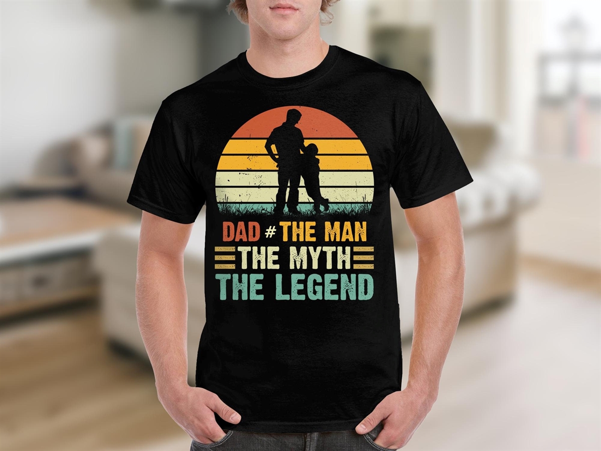 Dad The Man The Myth The Legend T-shirt Vintage Father’s Day Gift Shirt