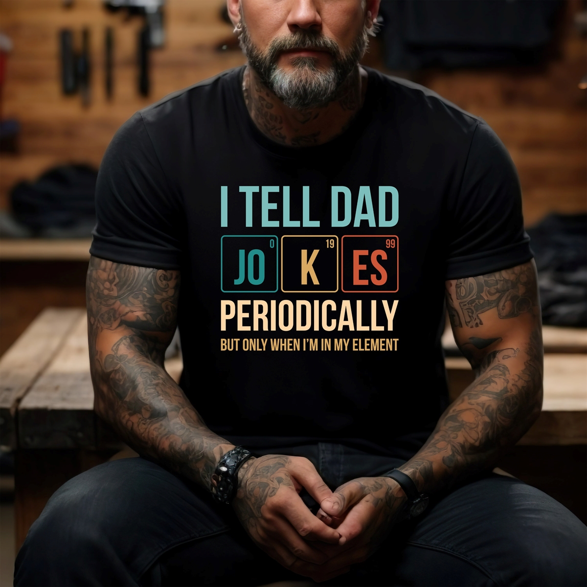 I Tell Dad Jokes Periodically Shirt – Father’s Day Tee – Daddy Tee – Awesome Dad Shirt – Best Dad Shirts