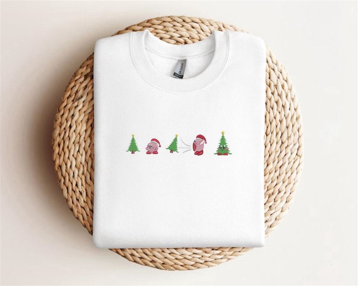 Christmas Embroidered Sweatshirt 2d Crewneck