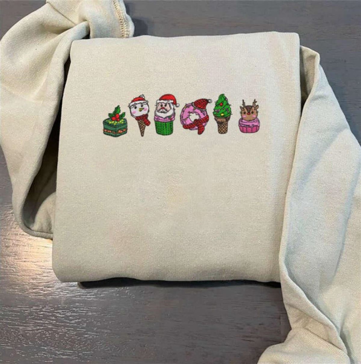 Christmas Funny Embroidery Crewneck Sweatshirt