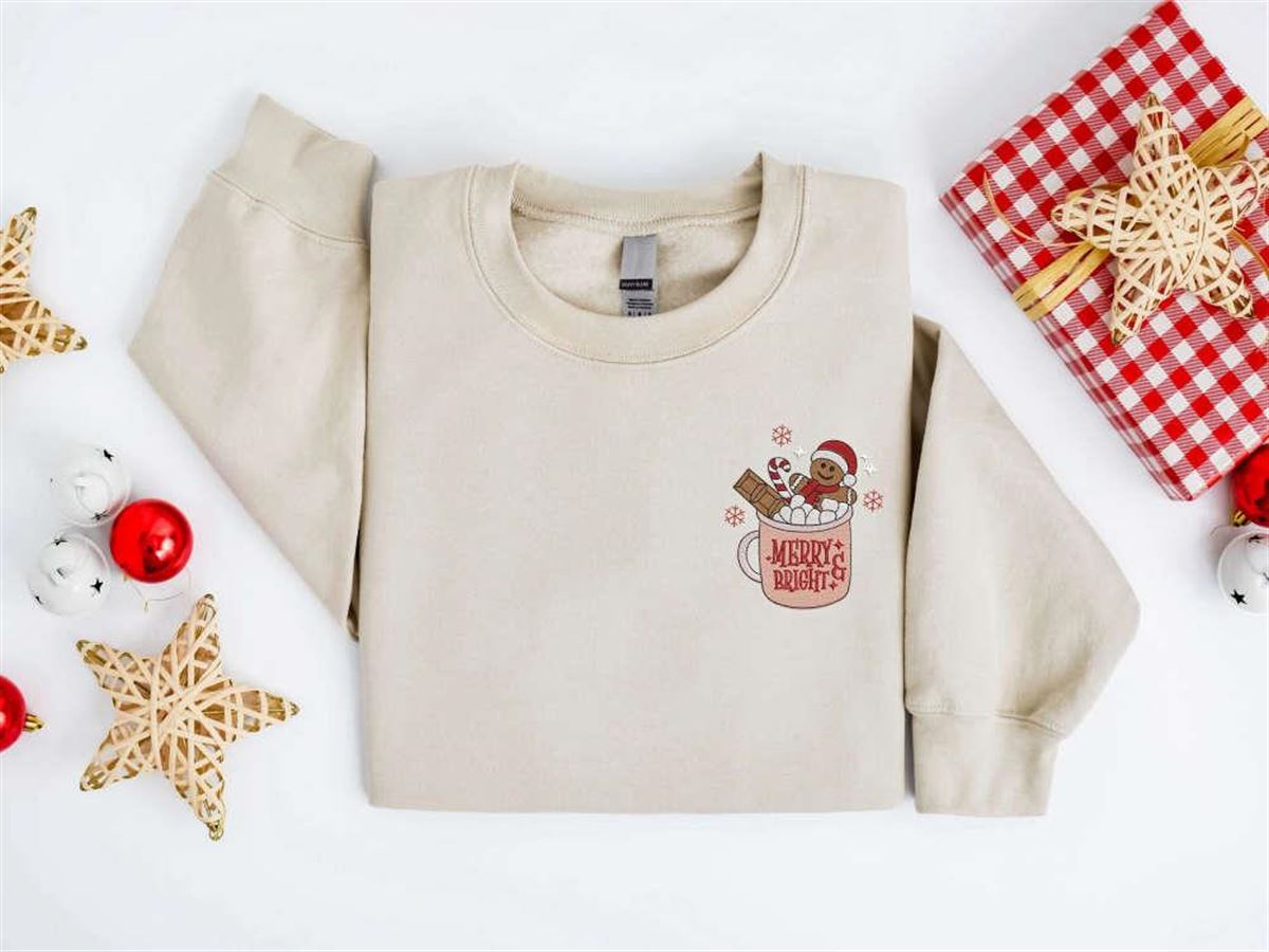 Christmas Gingerbread Coffee Cookies Sweatshirt