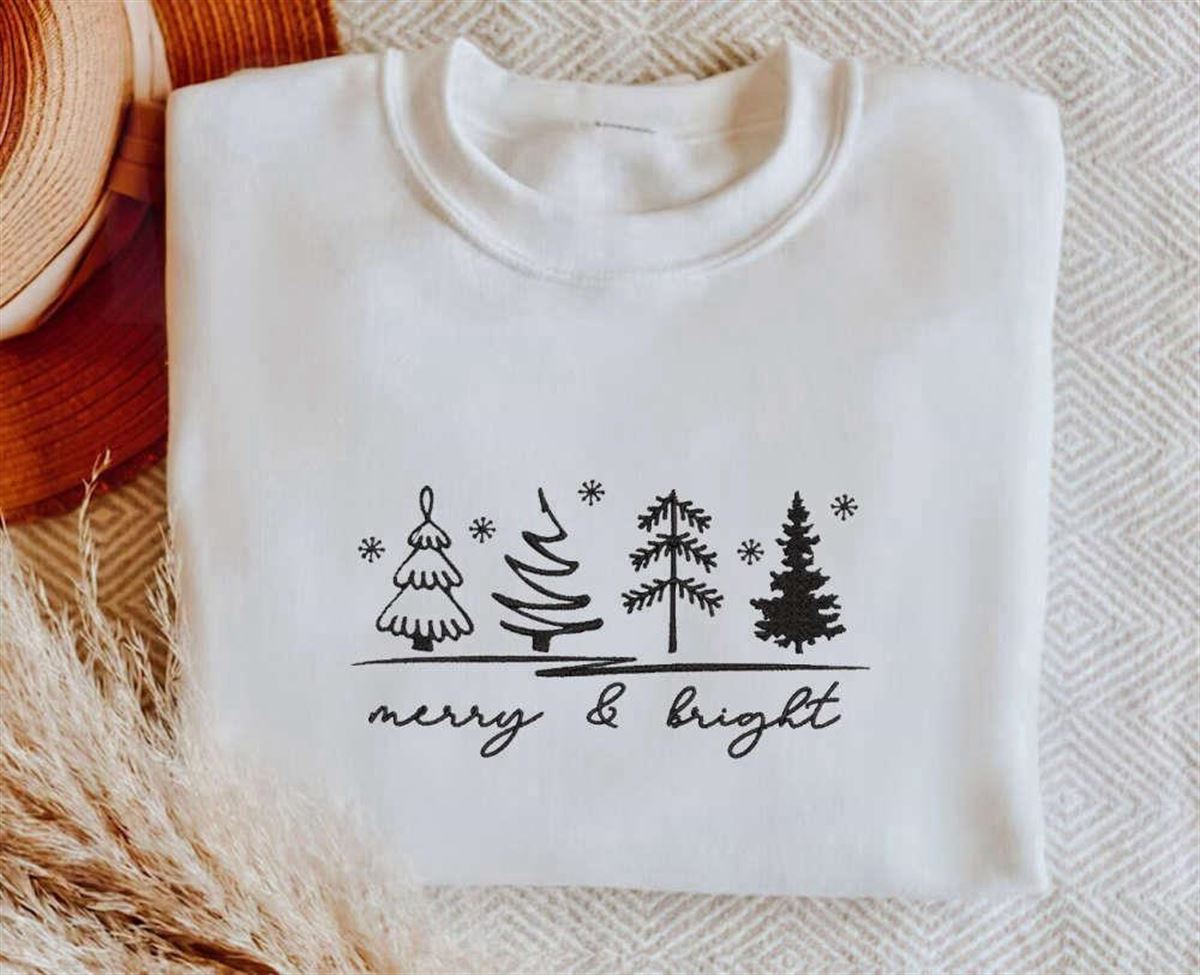 Christmas Trees Merry Bright Sweatshirt