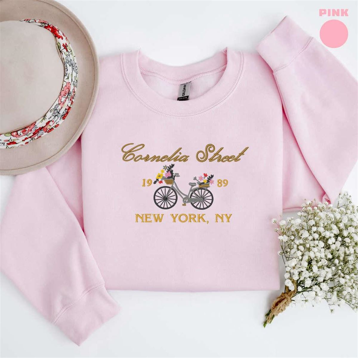 Cornelia Street Embroidered Sweatshirt New York