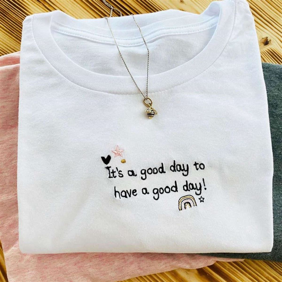 Embroidered Crewneck Sweatshirt By Good Day 2d