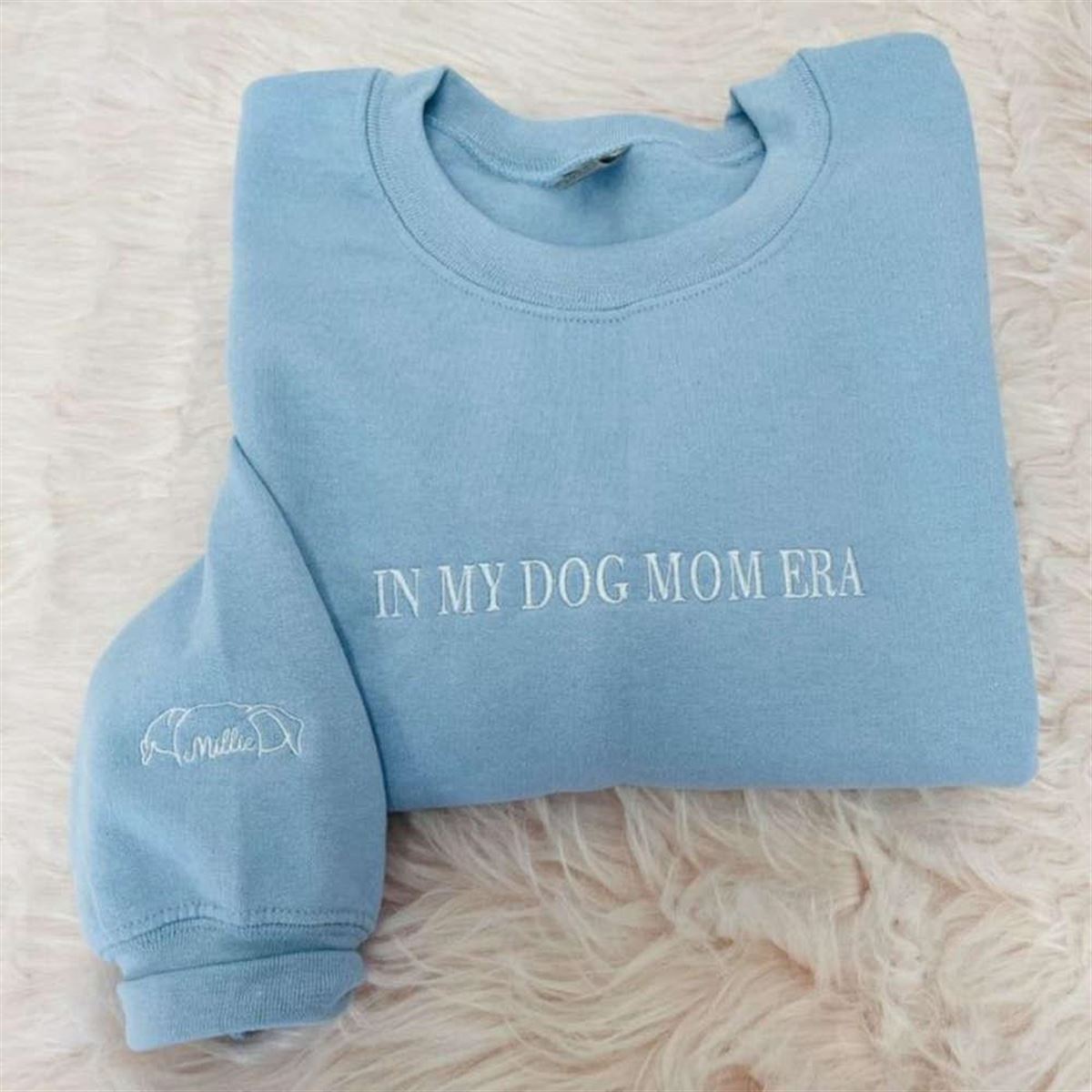 Embroidered Dog Mama Sweatshirt Hoodie