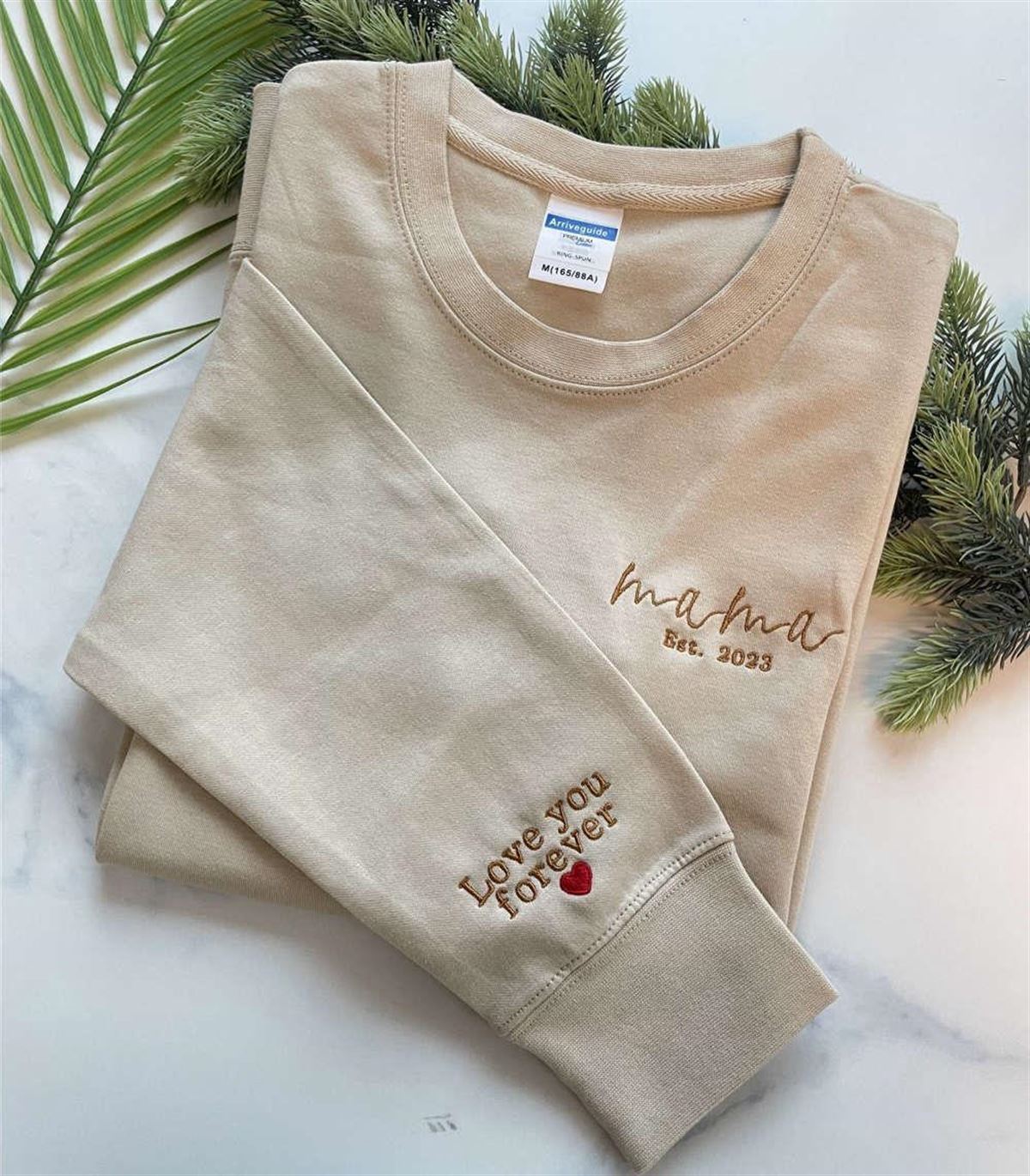 Embroidered Est Mama Sweatshirt