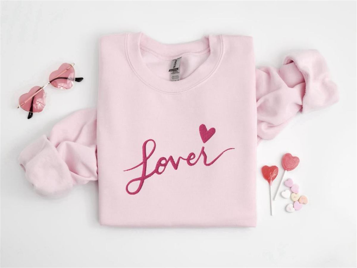 Embroidered Lover Sweater Crewneck