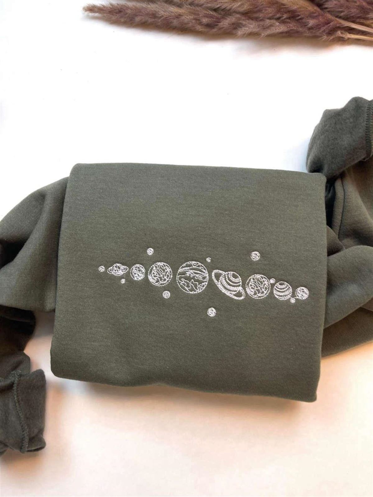 Embroidered Planets Crewneck Sweatshirt