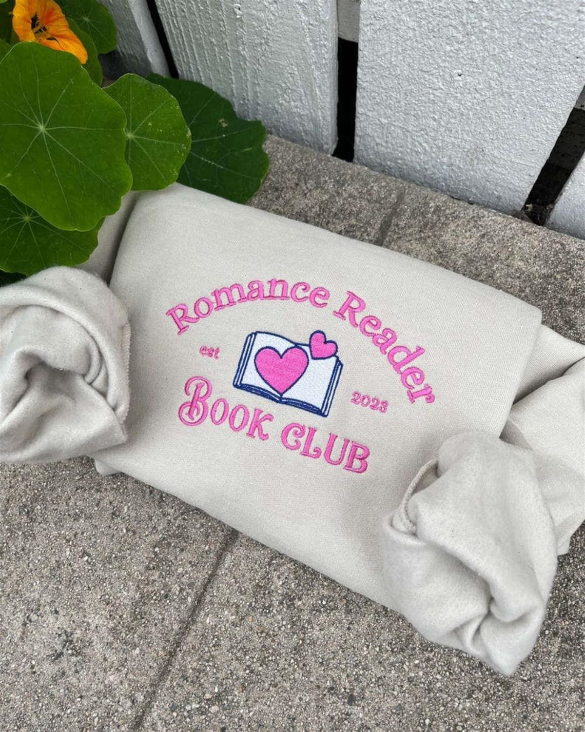 Embroidered Reader Book Club Sweatshirt