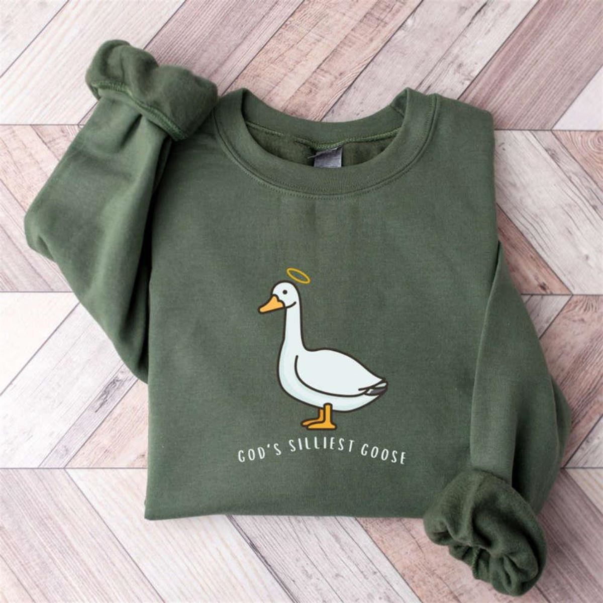 Embroidered Silly Goose Gods Sweatshirt