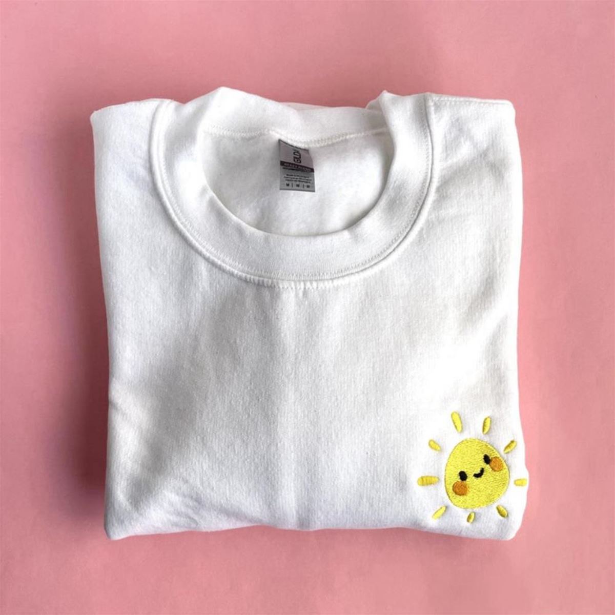 Embroidered Sun Crewneck Sweatshirt