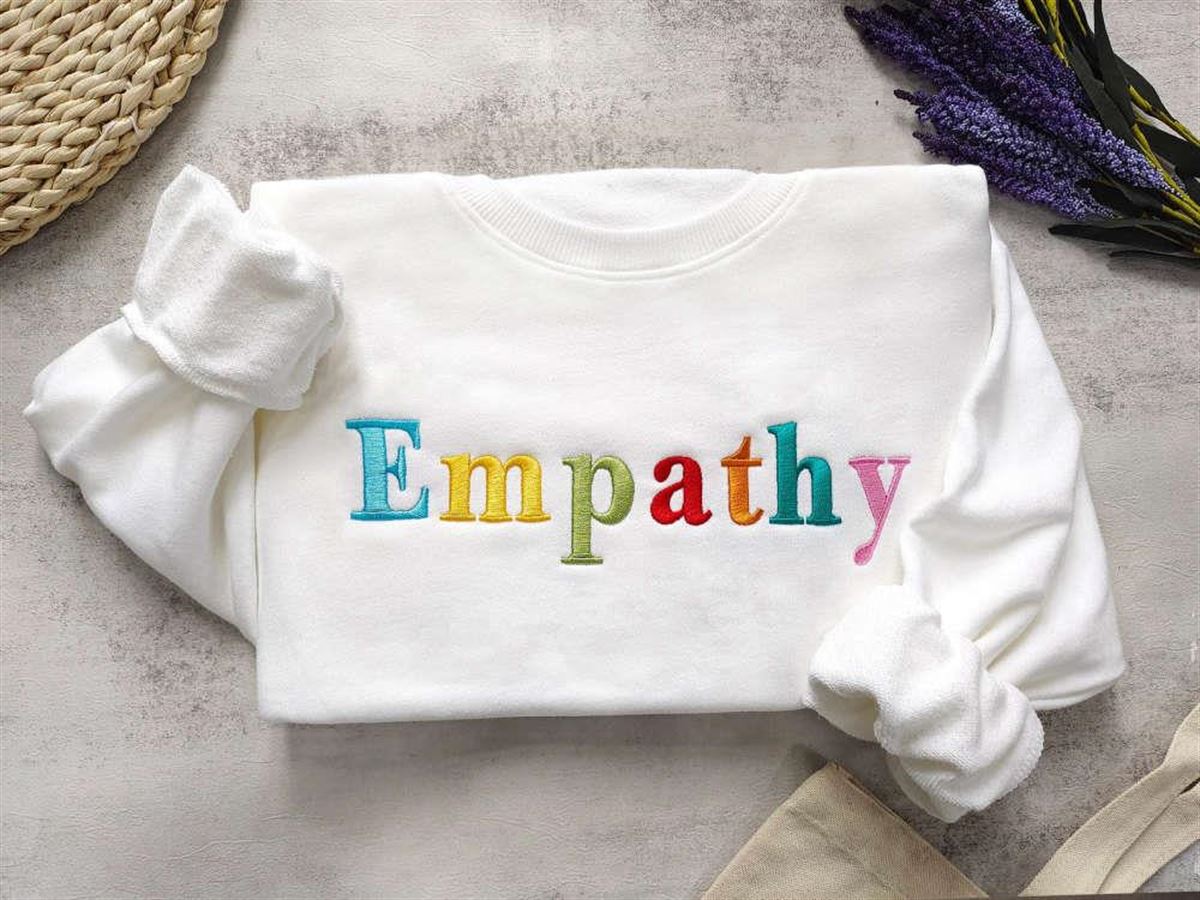 Empathy Crewneck Sweatshirt 2d Embroidered