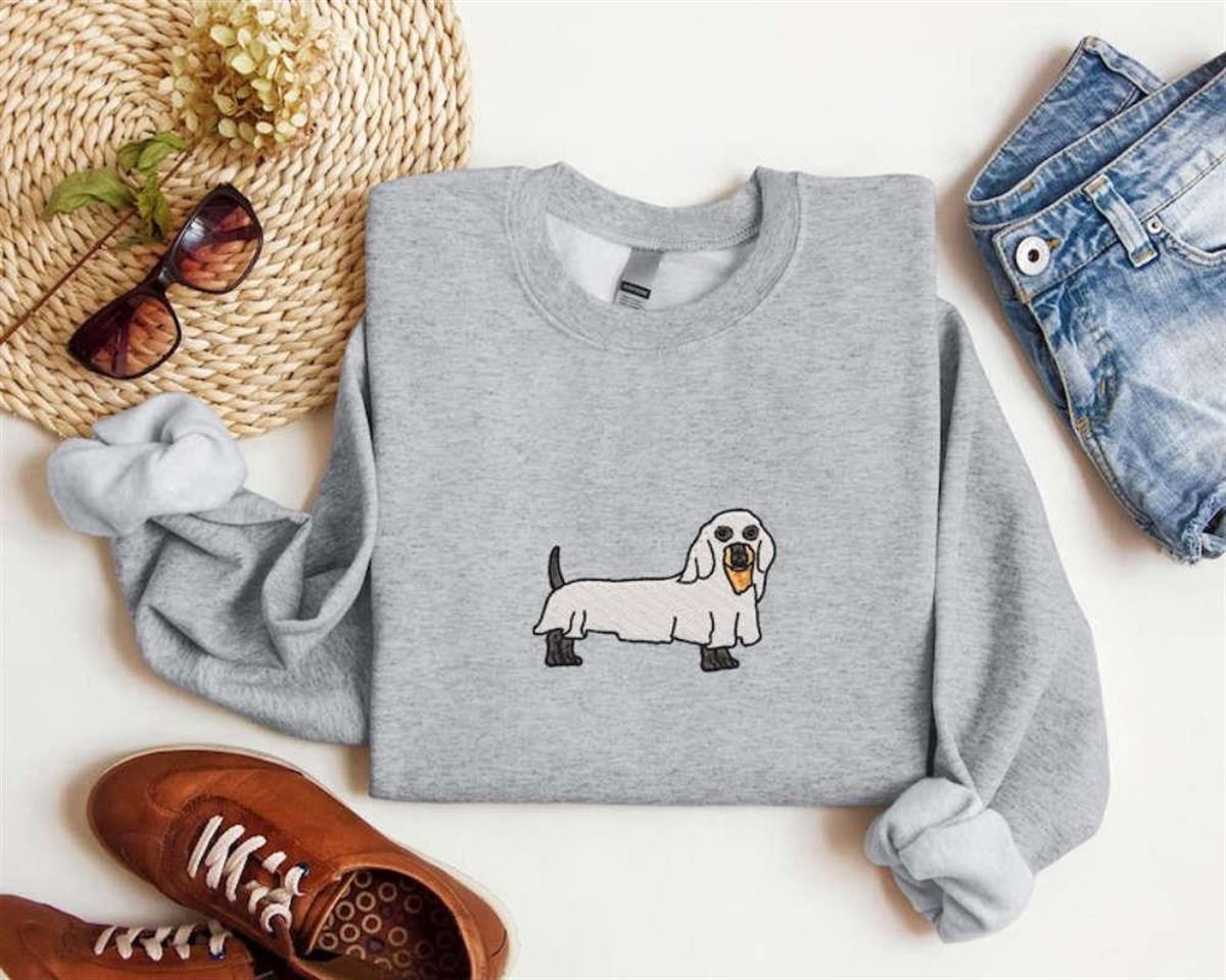 Ghost Dog Embroidered Crewneck Sweatshirt