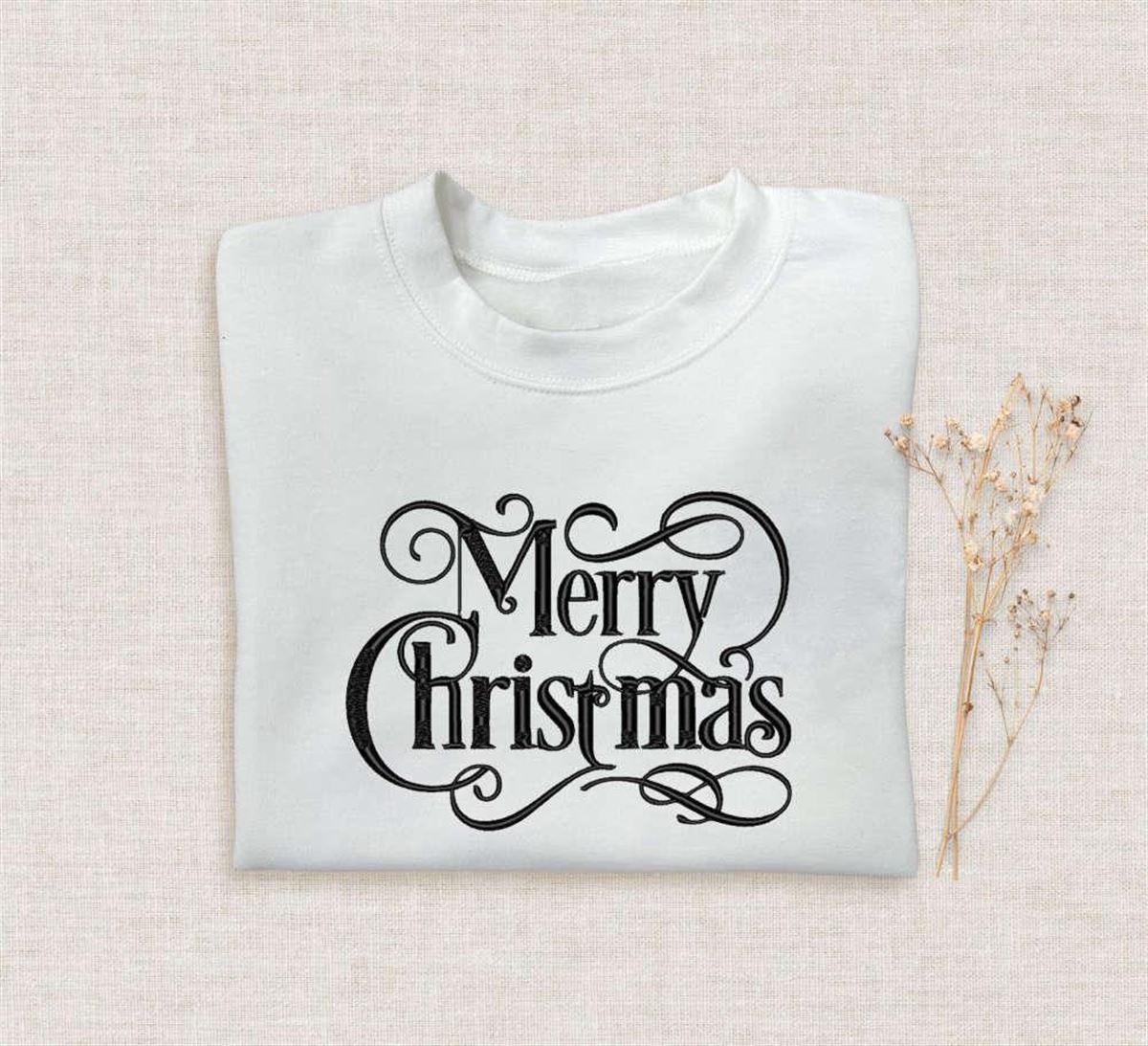 Halloween Embroidered Sweatshirt Xmas