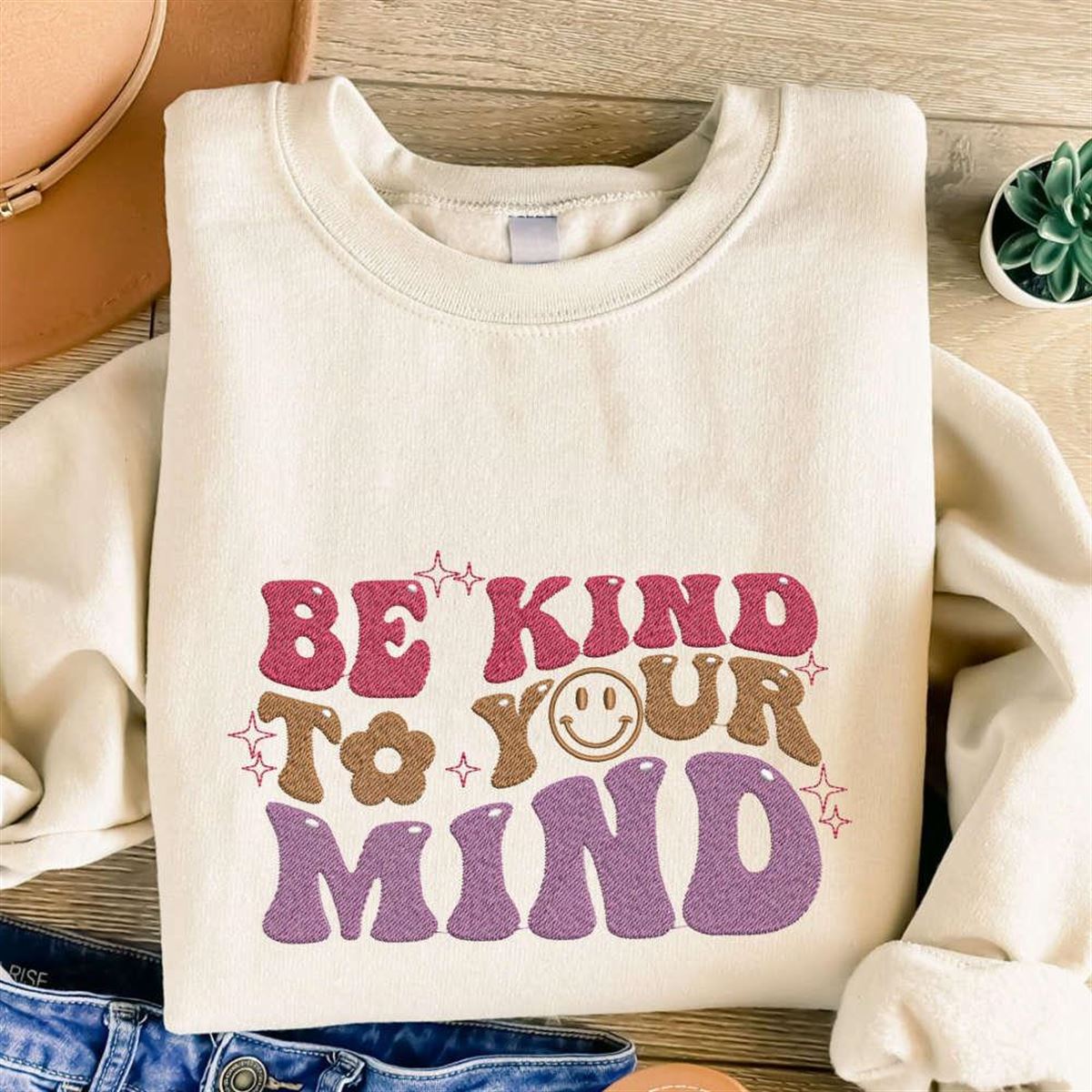 Kind To Your Mind Embroidered