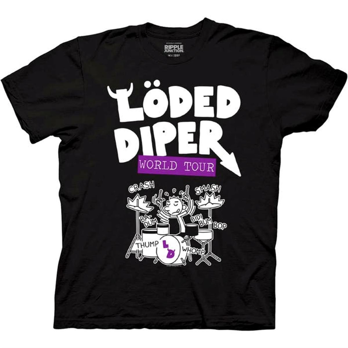 Diary Of A Wimpy Kid Loded Diper World Tour Shirt