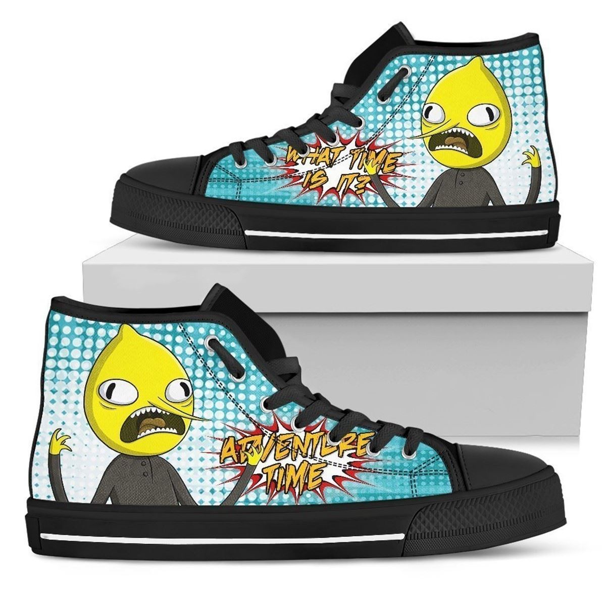 Adventure Time Earl Of Lemongrab High Top Sneakers