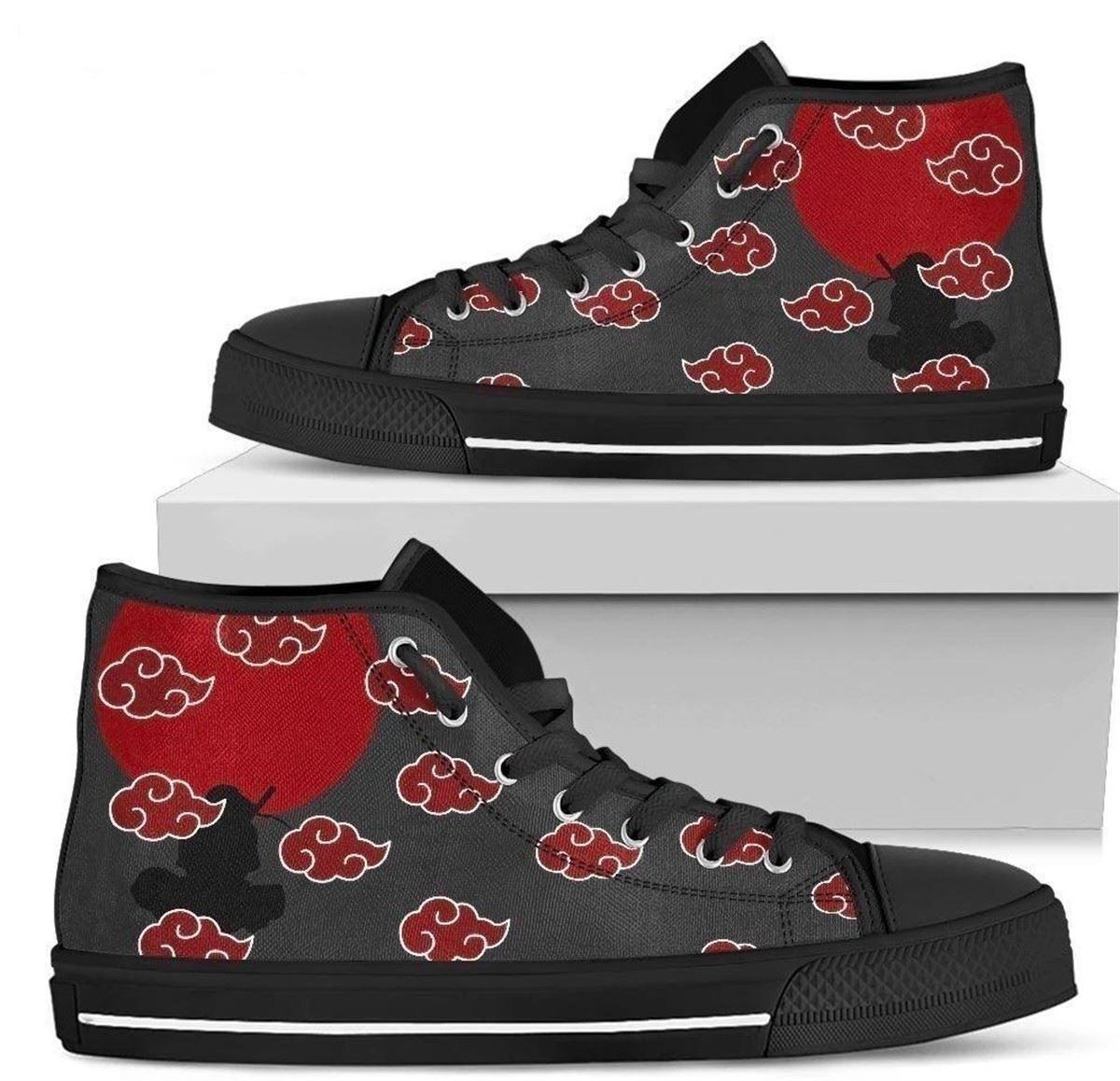 Akatsuki Symbol High Top Anime Shoes