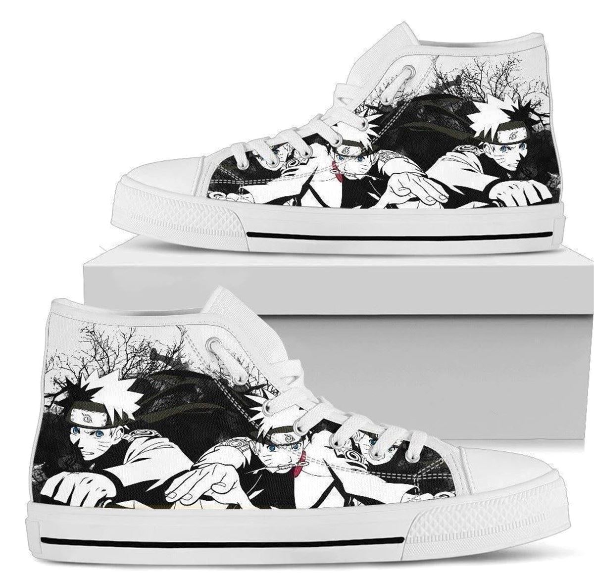 Anime Fan High Top Shoes Graphic Draw