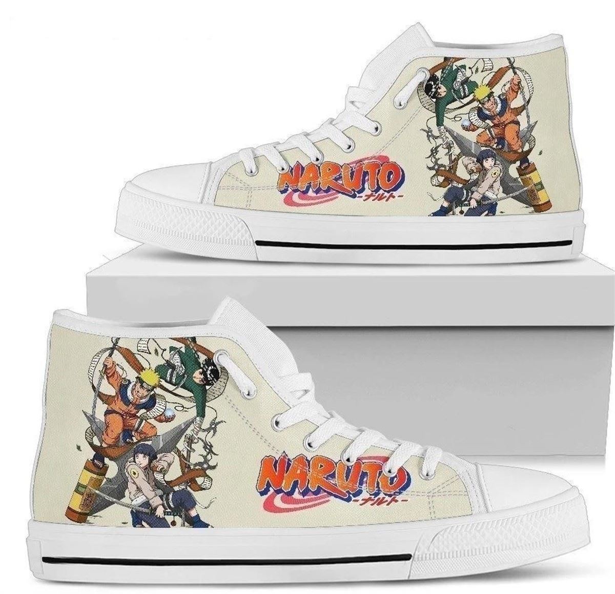 Anime Fan Leaf Village High Top Shoes