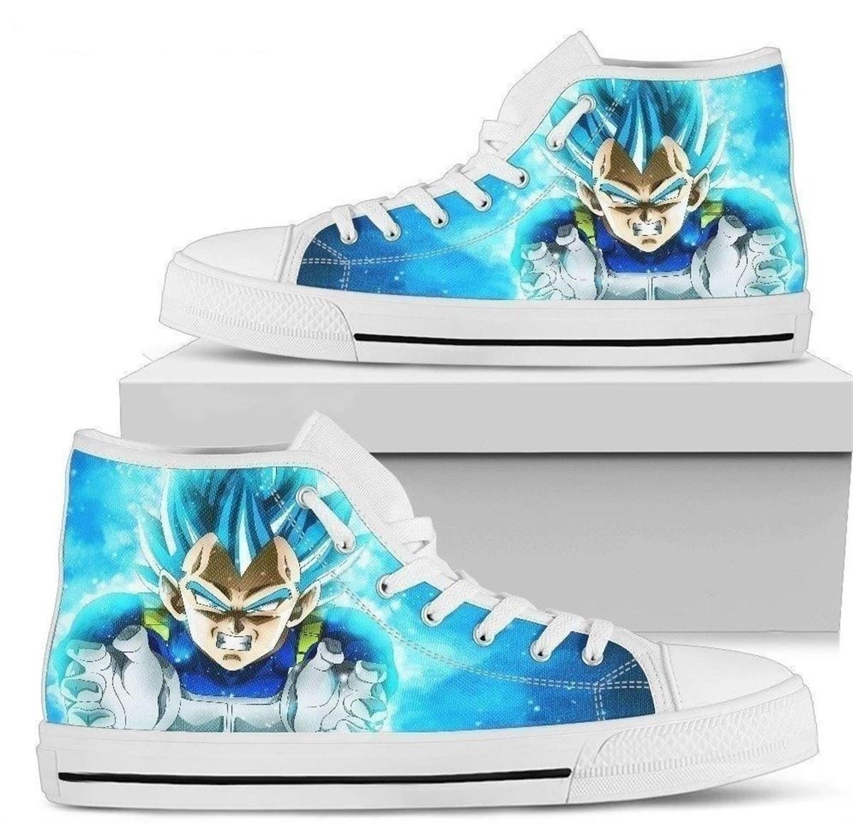 Anime Vegeta Sneakers Custom High Tops