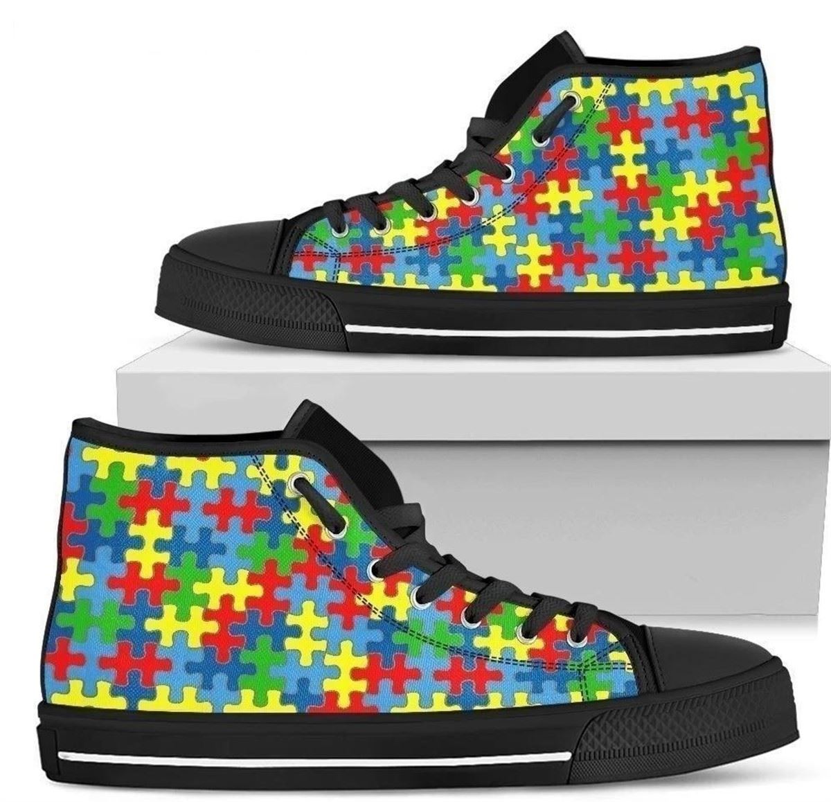 Autism Awareness High Top Sneakers