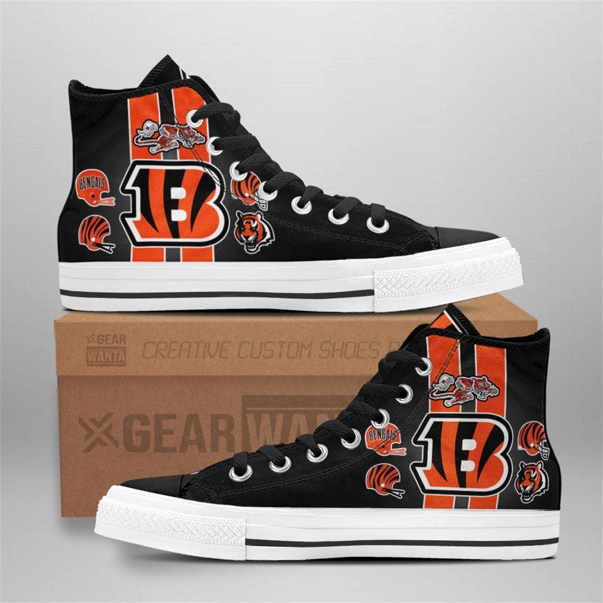 Bengals Custom High Top Sneakers