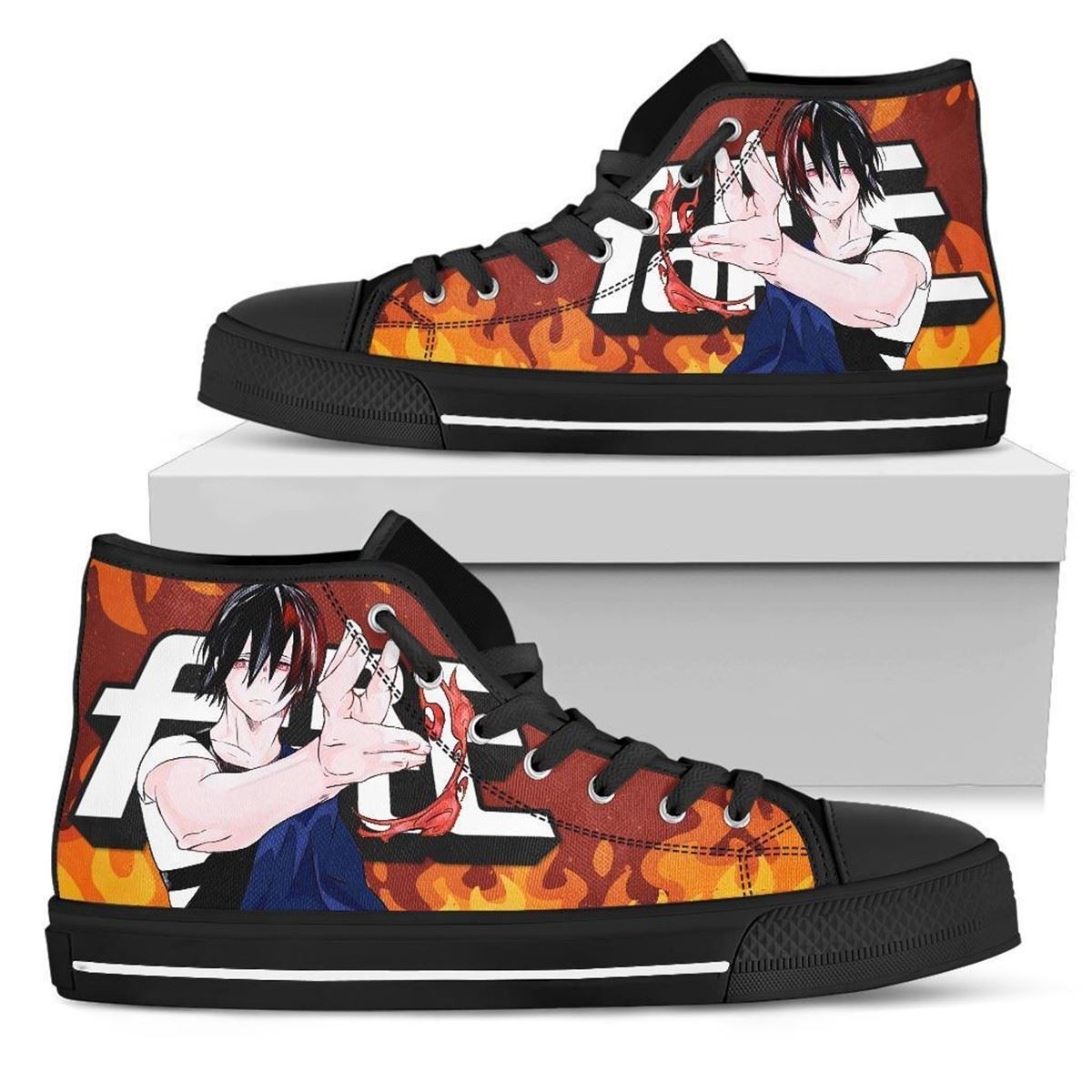 Benimaru Shinmon Fire Force Anime High Top Sneakers