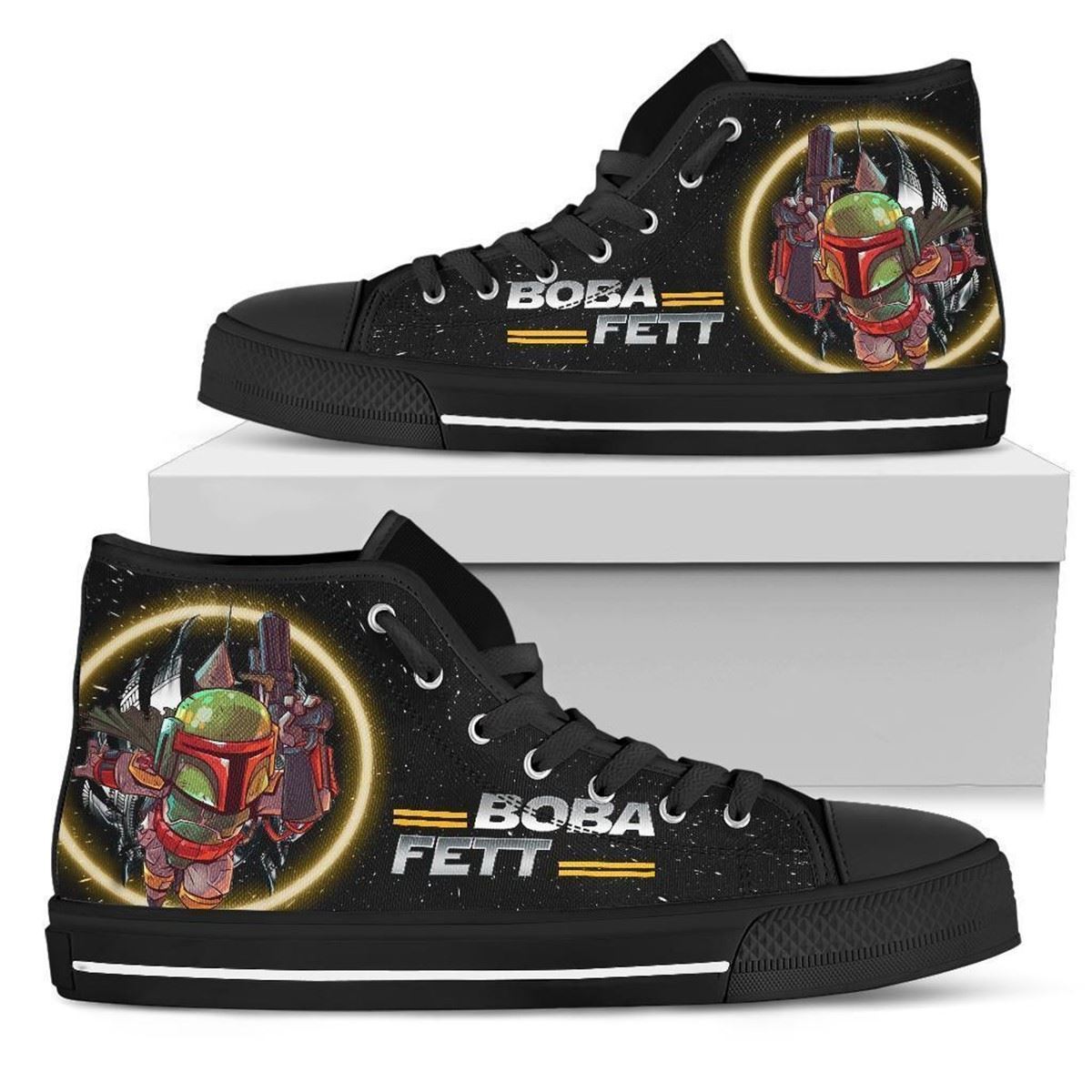 Boba Fett Custom High Top Shoes