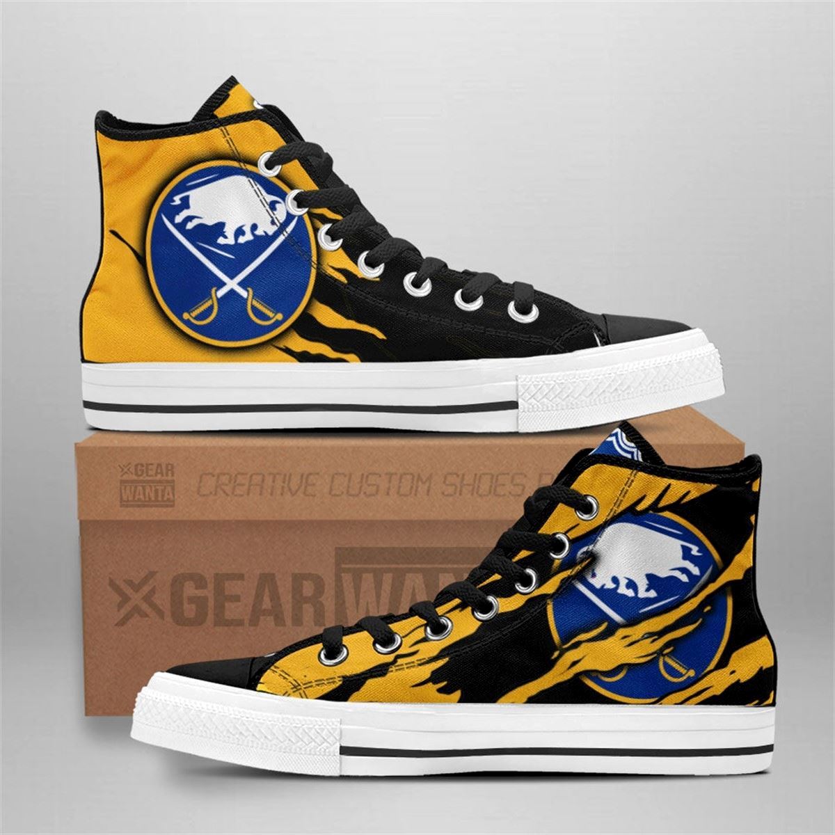 Buffalo Sabres High Top Custom Fan Shoes