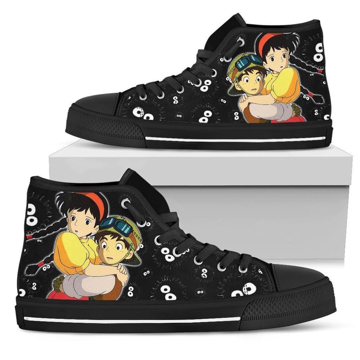 Castle In The Sky Ghibli High Top Sneakers