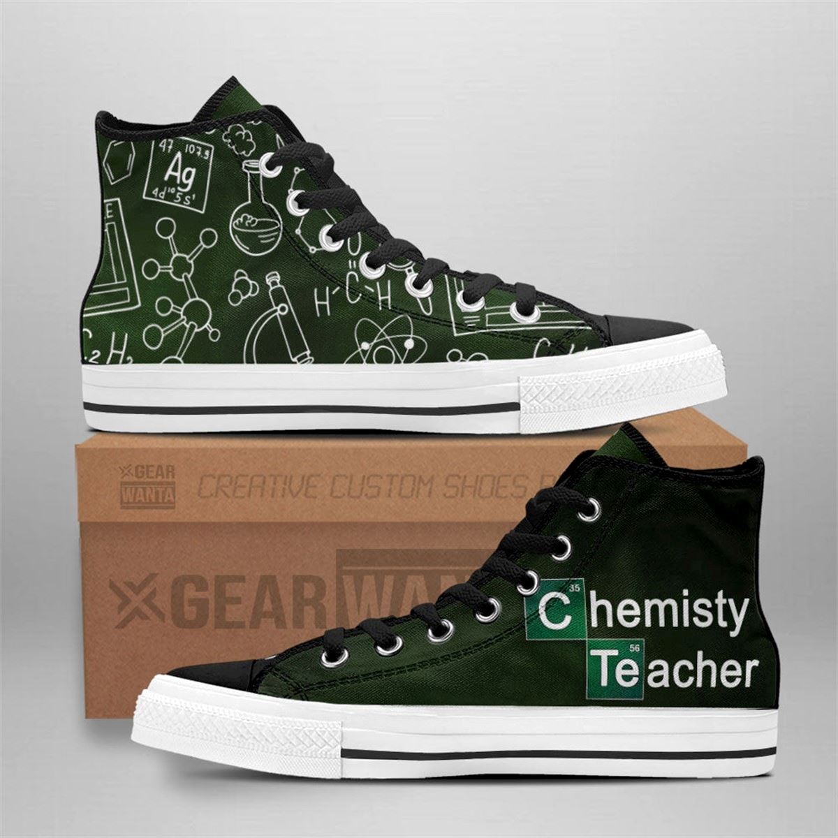 Chemistry Teacher High Top Custom Sneakers