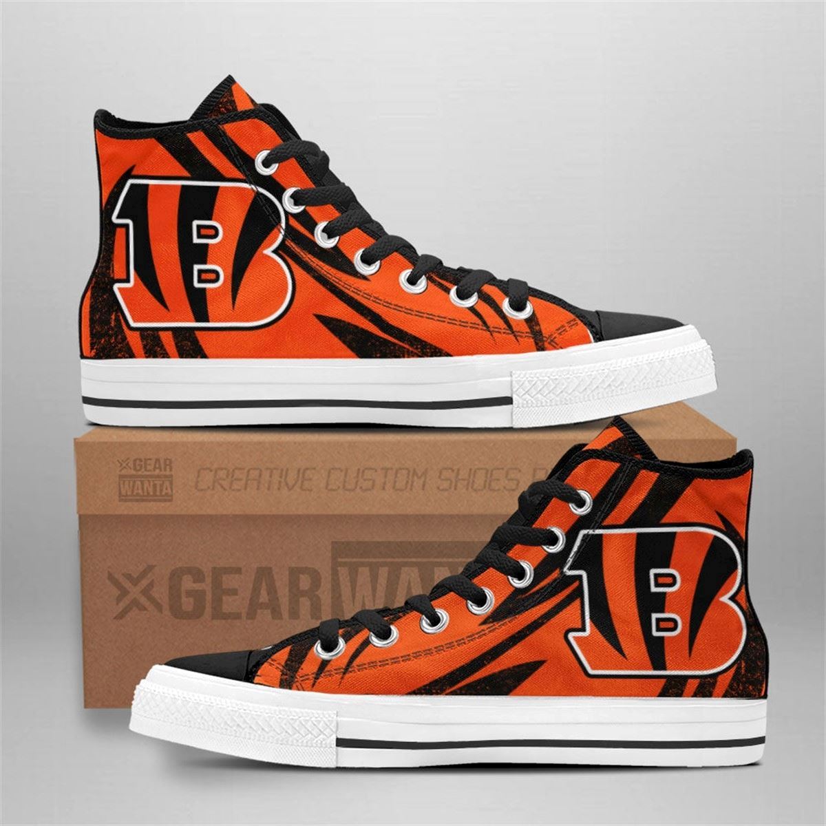 Cincinnati Bengals High Top Custom Sneakers