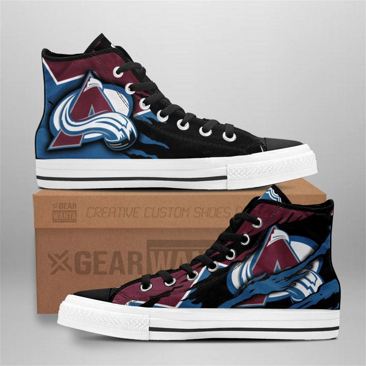 Colorado Avalanche Custom High Top Sneakers