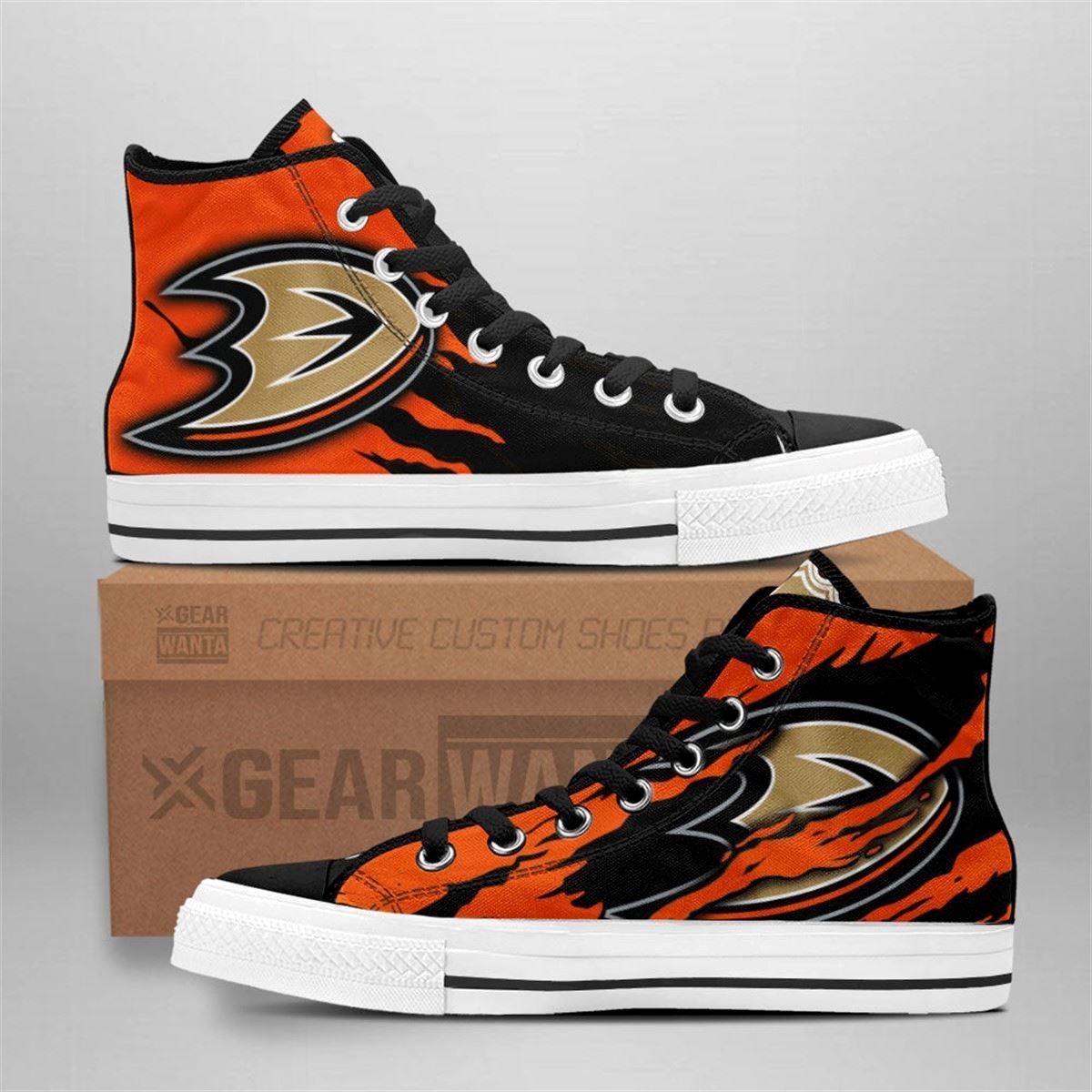 Custom Anaheim Ducks High Top Shoes