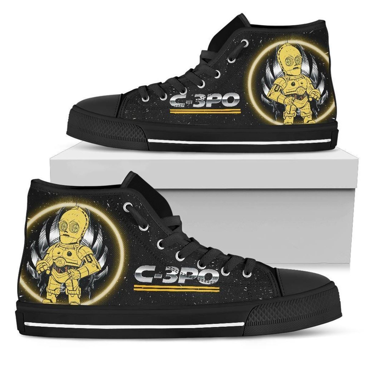 Custom C-3po High Top Shoes