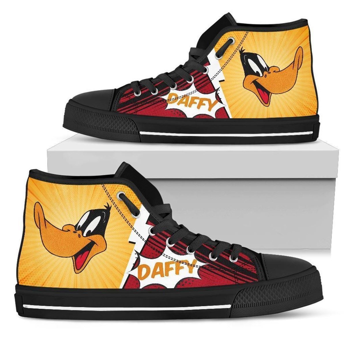 Daffy Duck High Top Sneakers Custom