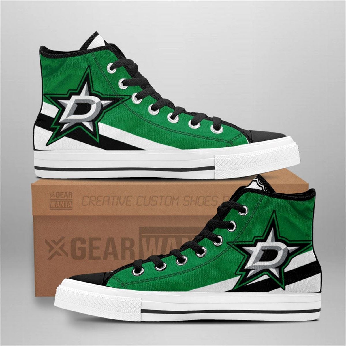 Dallas Stars High Top Custom Sneakers