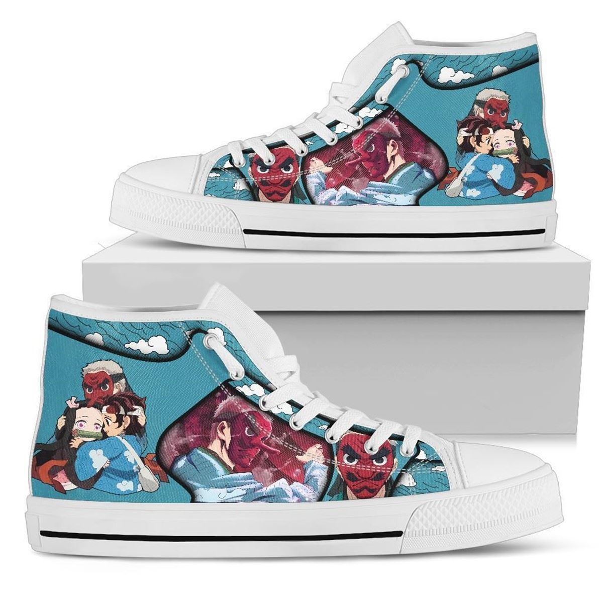 Demon Slayer High Top Anime Sneakers Sakonji Mn19