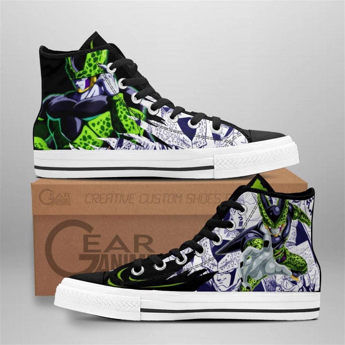 Dragon Ball Perfect Cell High Top Anime Sneakers