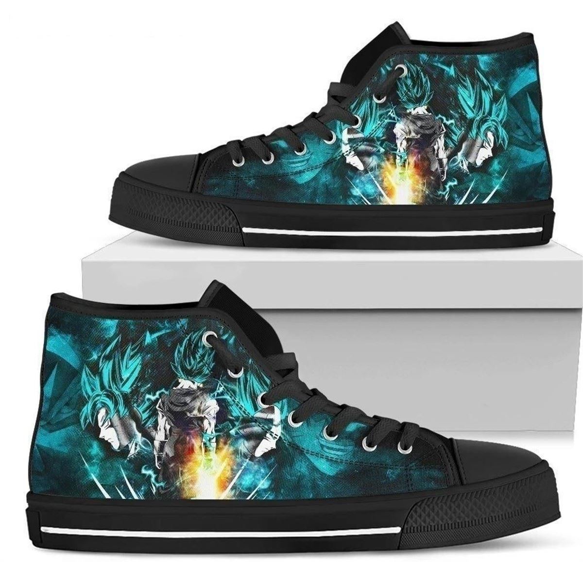 Dragon Ball Z Goku And Vegeta High Top Sneakers Custom