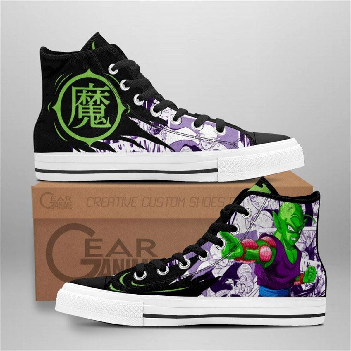 Dragon Ball Z Piccolo Custom High Top Anime Shoes