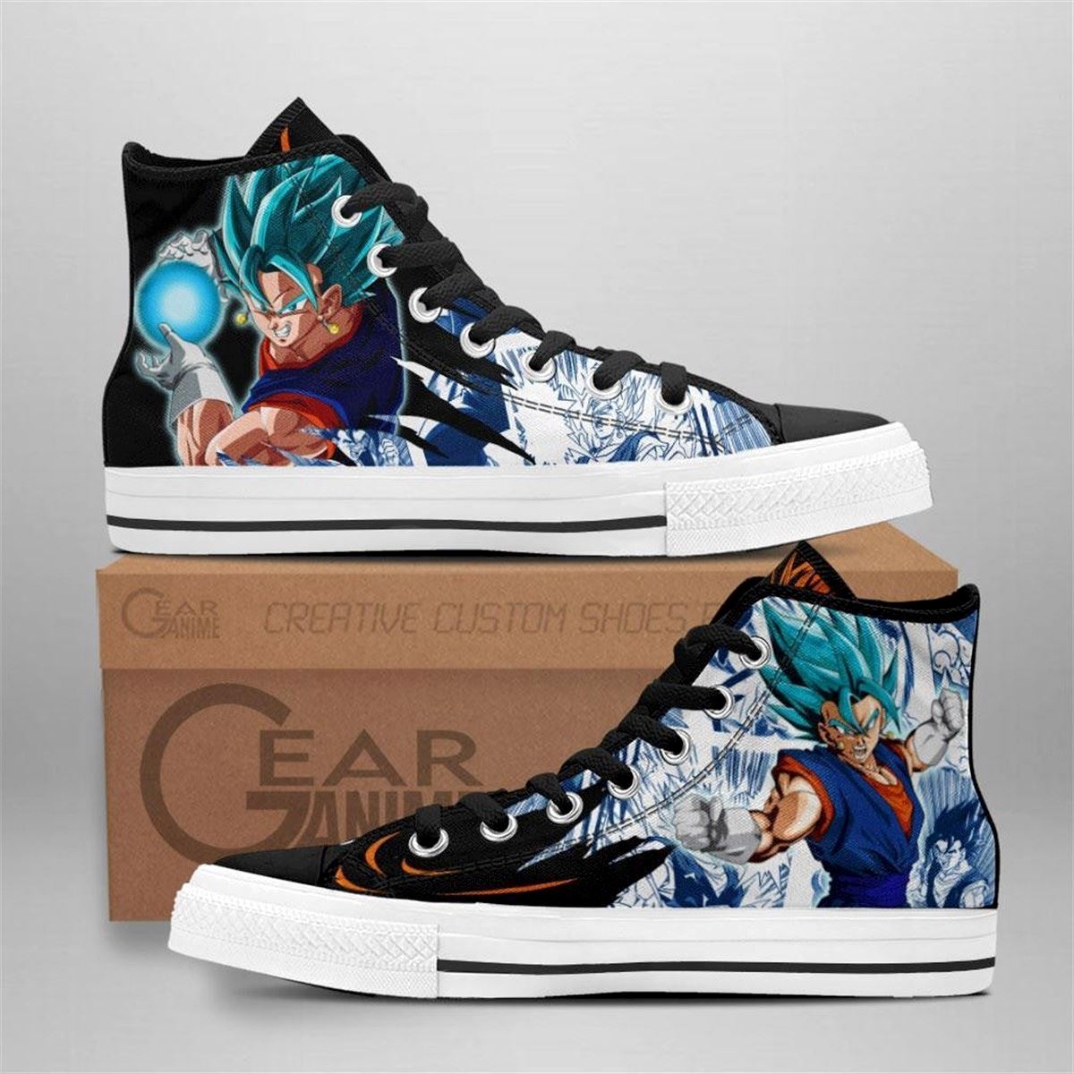 Dragon Ball Z Vegito Custom High Top Anime Sneakers