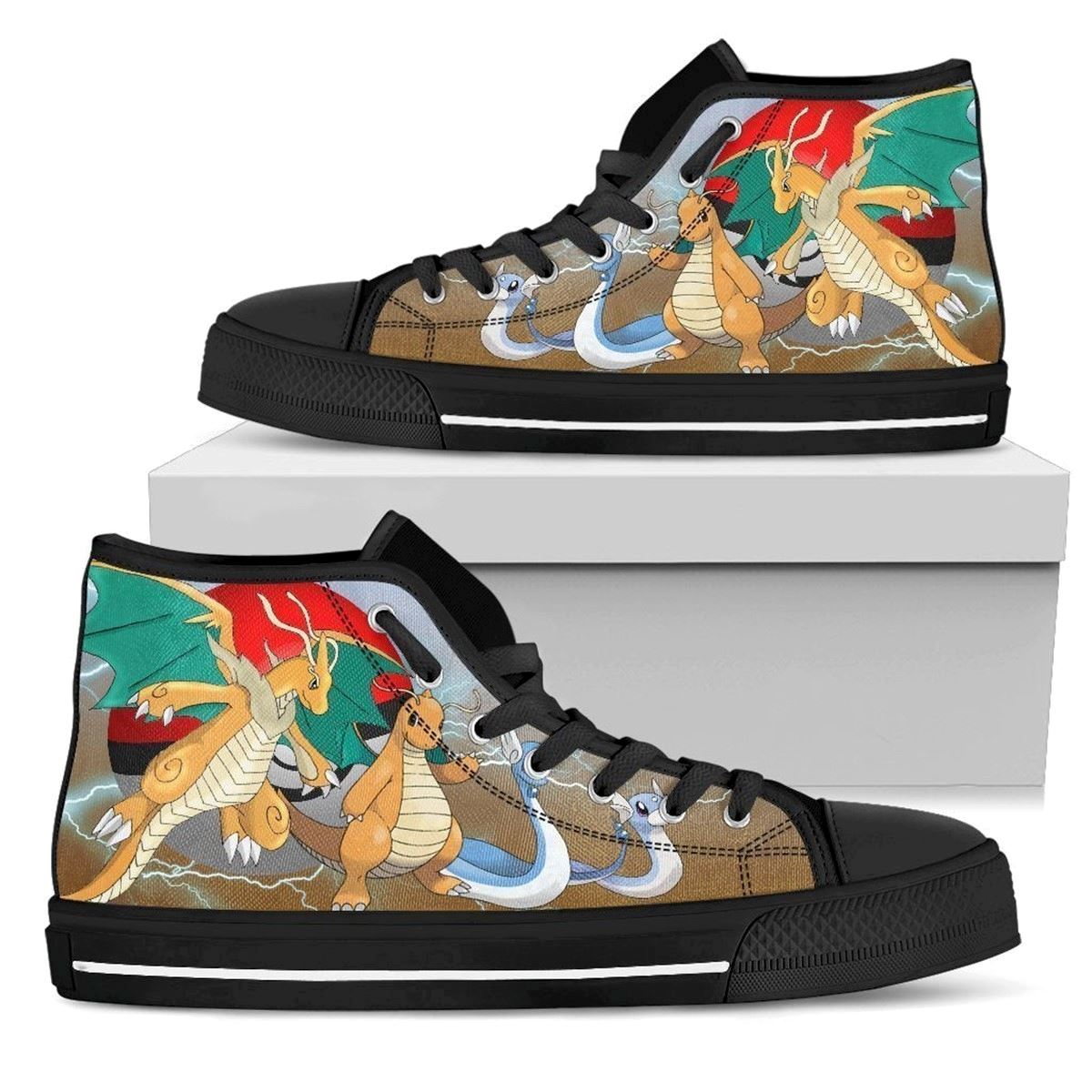 Dragonite Pokmon High Top Sneakers