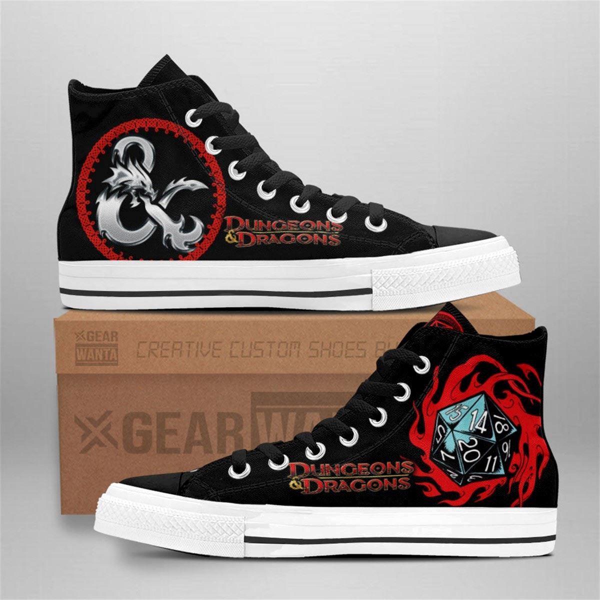 Dungeons And Dragons Custom High Top Shoes