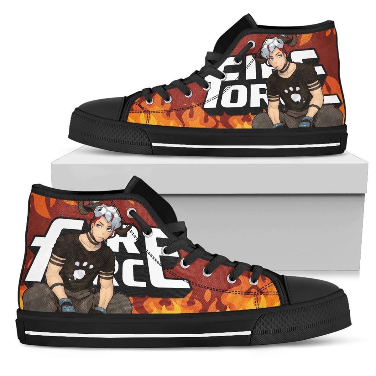 Fire Force Anime Shoes High Top Vulcan Joseph Sneakers