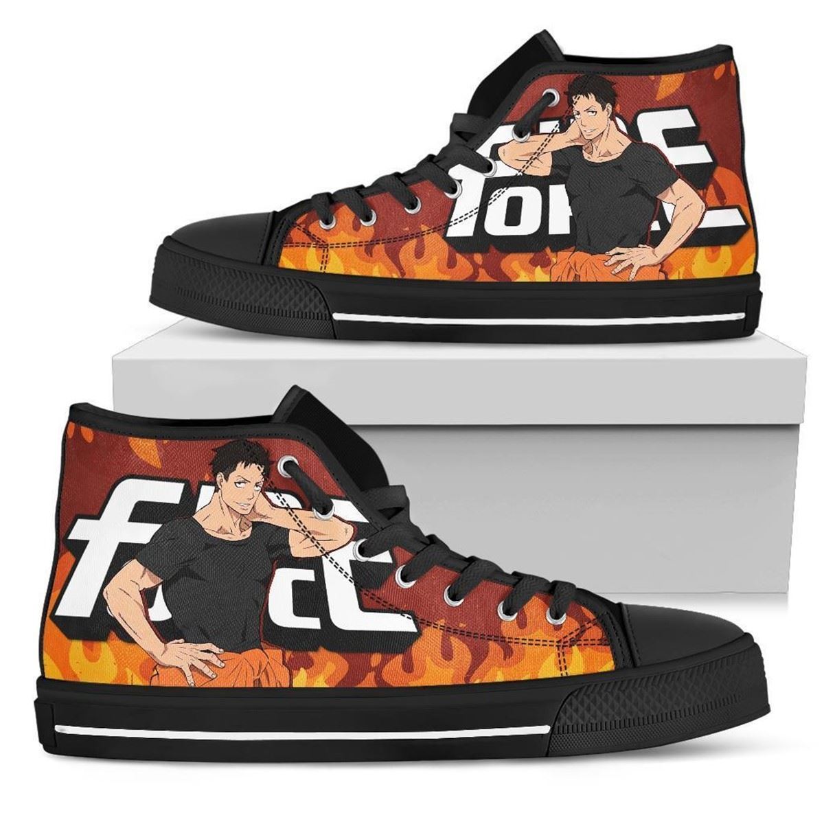 Fire Force High Top Anime Sneakers