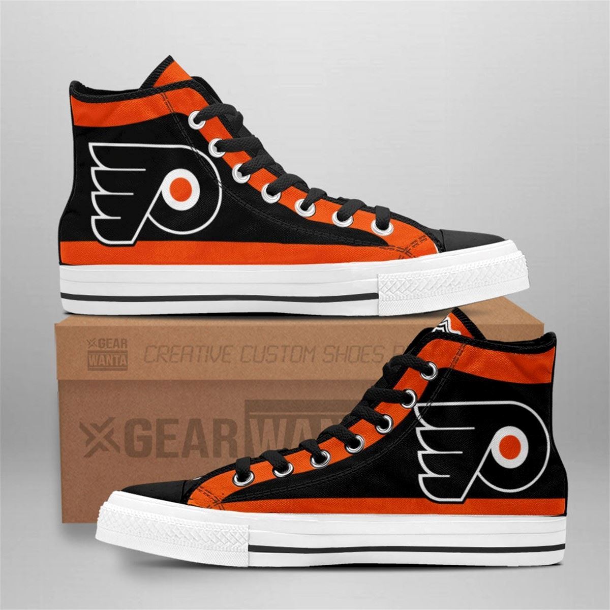 Flyers Custom Sneakers For Philadelphia Fans