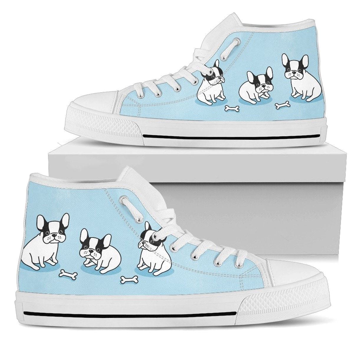 French Bulldog High Top Puppy Shoes