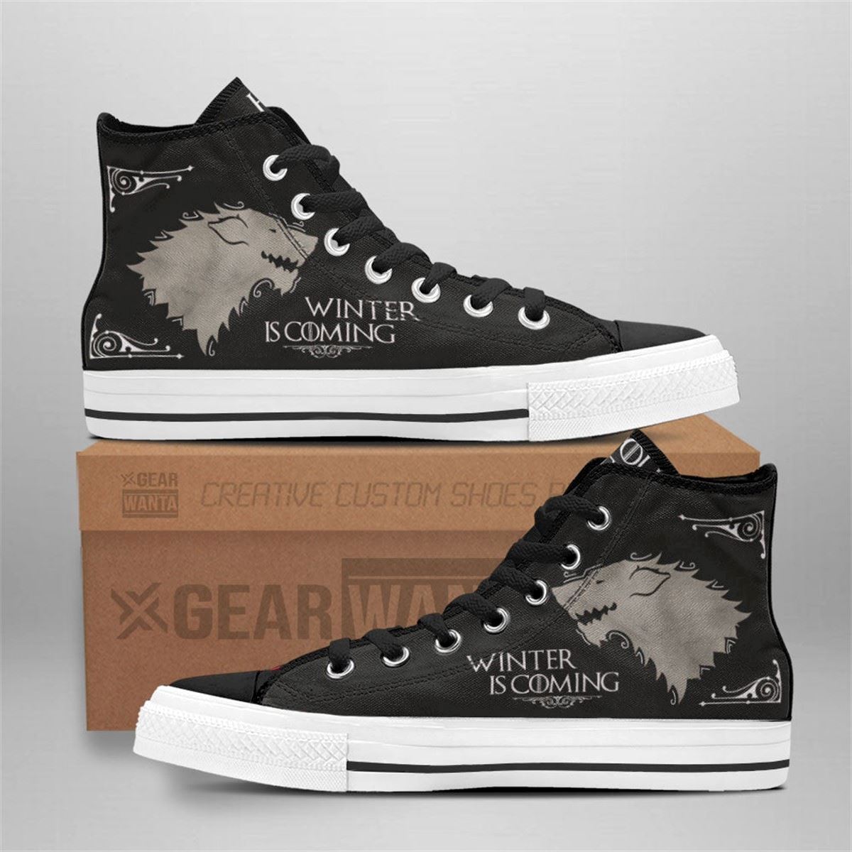 Game Of Thrones Stark High Top Custom Fan Shoes